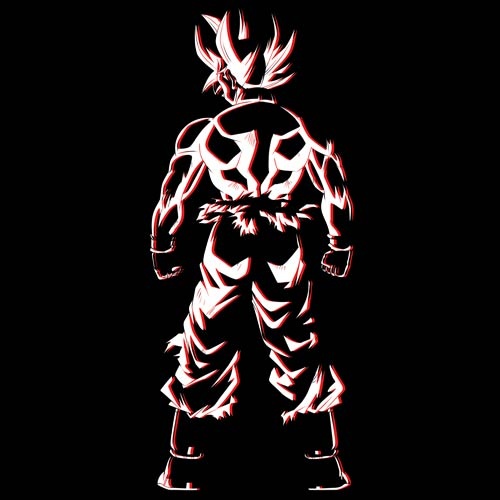 ドラゴンボール超 悟空の背中 Tシャツ Black Xl