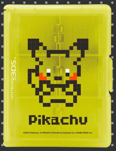 3ds用 ポケットモンスターカードケース24 ピカチュウドット絵