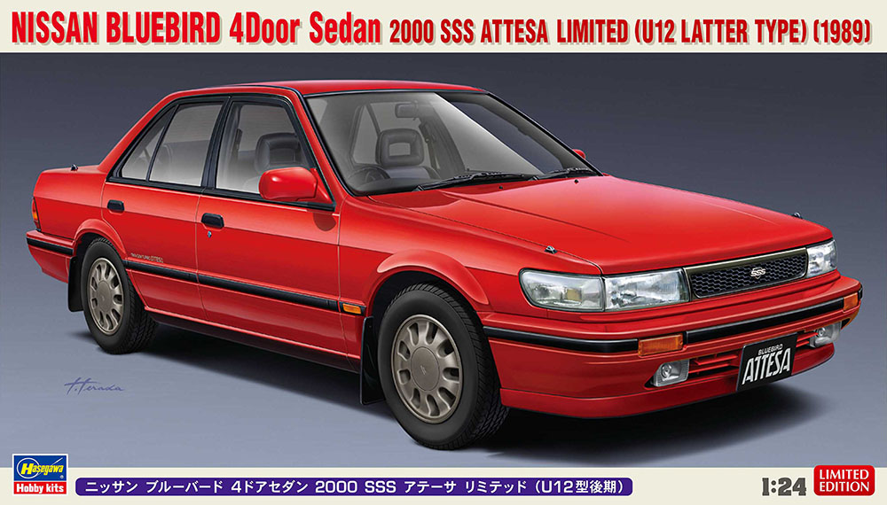 Nissan Bluebird 4 Door Sedan Sss Attesa Limited U12 Type Late By Hasegawa Nissan Bluebird 4 Door Sedan Sss Attesa Limited U12 Type Late By Hasegawa