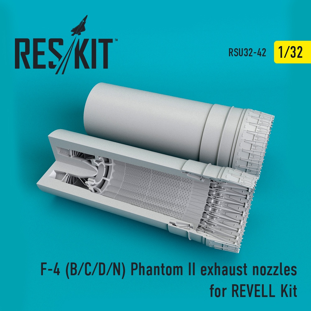 Details about   F-4 Phantom II exhaust nozzles for REVELL Kit 1/32 ResKit RSU32-0043 E/J/F/G/S