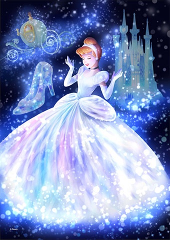 Tenyo 266 Piece Jigsaw Puzzle Frozen Sparkling Magic Secret Elsa Art F/S NEW 